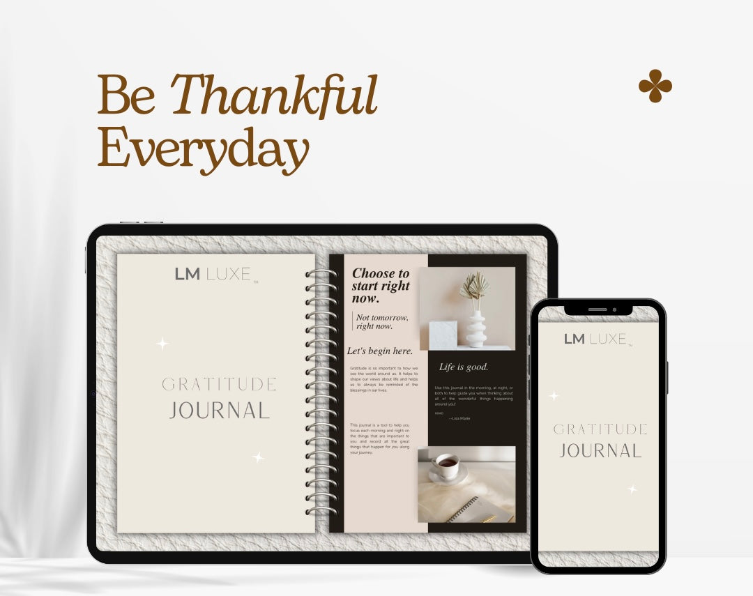 LM Luxe Digital Gratitude Journal