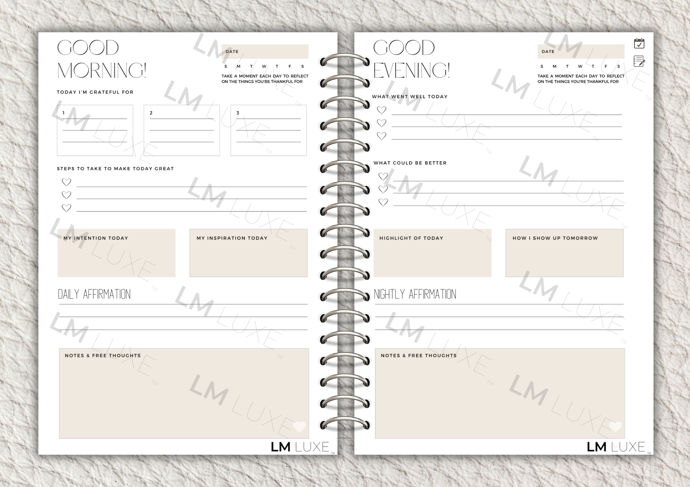 LM Luxe Digital Gratitude Journal